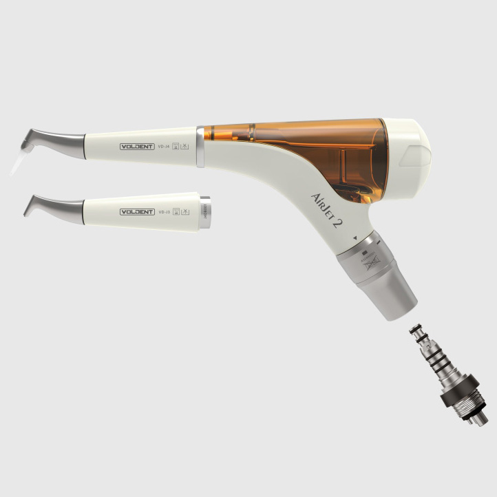 VolDent AirJet2S Aeropulidor dental con piezas de mano supragingival y periodontal