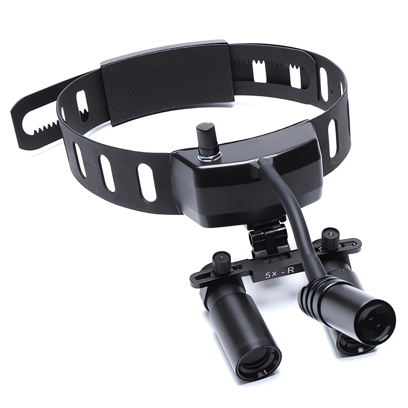 YUYO DY-005 Lupas binoculares 5X con lámpara frontal LED inalámbrica de 5W