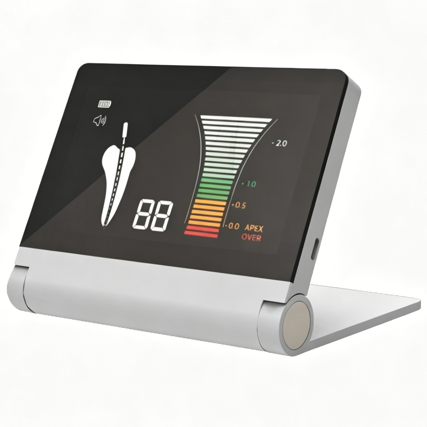 Mecco A7 Localizador de ápice plegable con pantalla LCD retroiluminada de 4.1