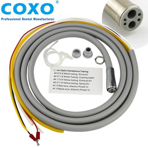 COXO Manguera de fibra óptica de 6 orificios compatible con NSK y KaVo