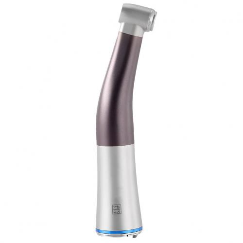 Contraángulo dental 1:1 con LED y fibra óptica e irrigación interna