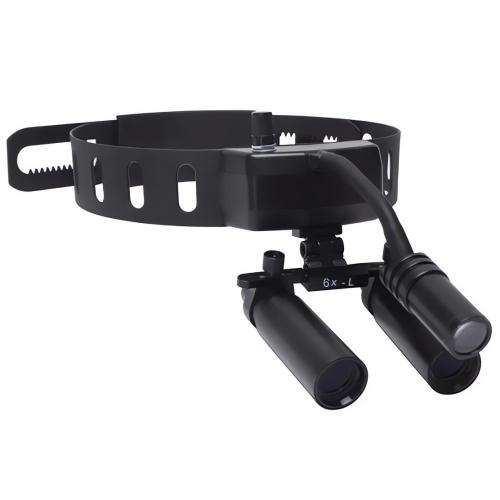 YUYO DY-005 Lupas quirúrgicas 6X con luz frontal LED inalámbrica de 3W