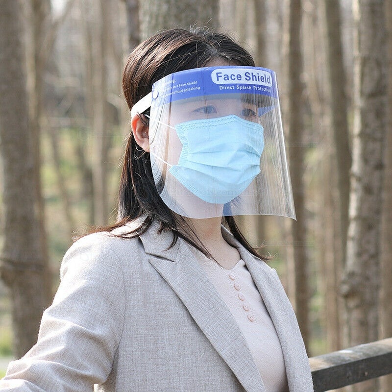 10Pcs Protector Facial Completo Pantalla Protectora Facial Anti-Aaliva Anti-niebla