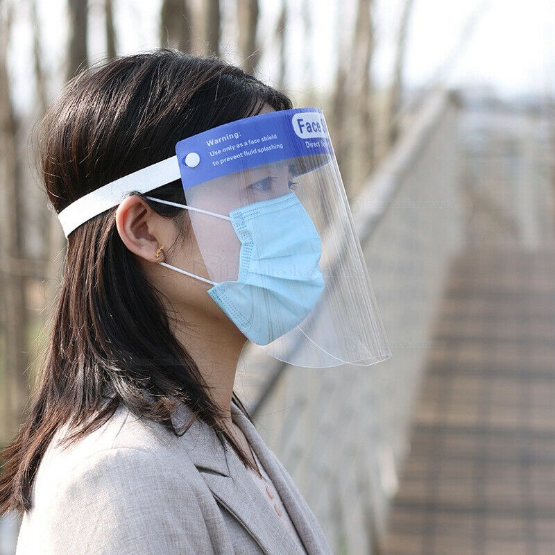 10Pcs Protector Facial Completo Pantalla Protectora Facial Anti-Aaliva Anti-niebla