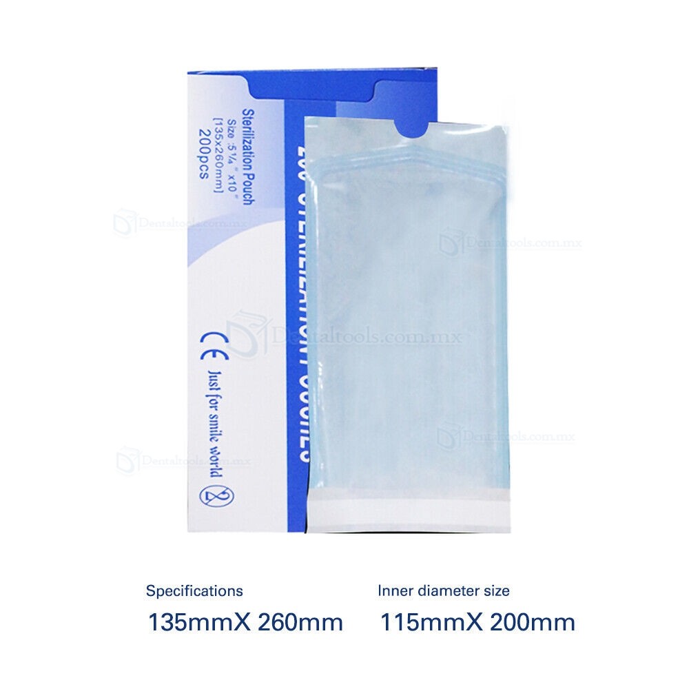 200 Bolsas Autosellables para Esterilización Dental 200 Bolsas Autosellables para Esterilización Dental