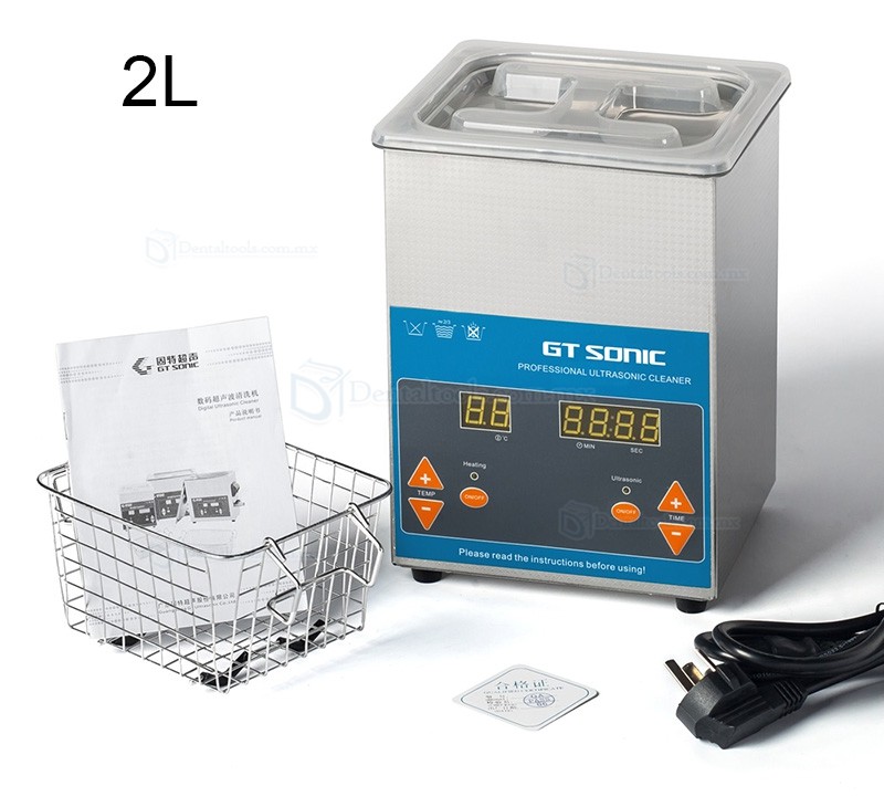 GT SONIC Serie QTD Limpiador Ultrasónico Digital de 2L a 27L con Calentamiento GT SONIC Serie QTD Limpiador Ultrasónico Digital de 2L a 27L con Calentamiento