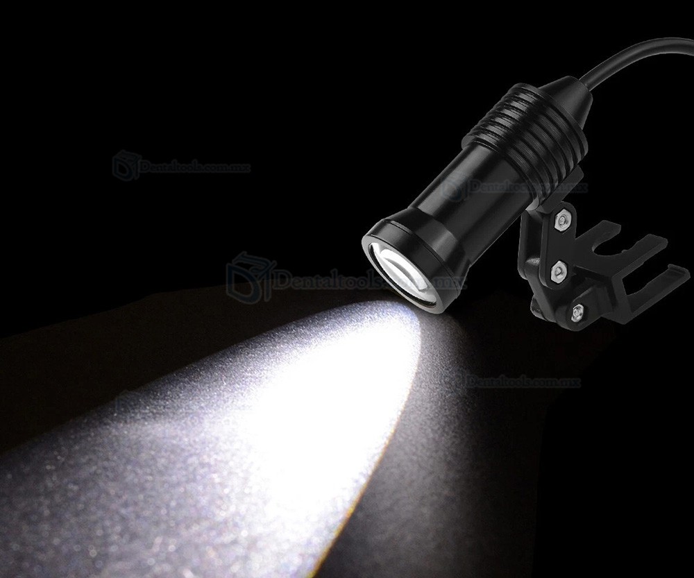 Lupas binoculares dentales 3.5X con luz LED de 5W y filtro &oacute;ptico