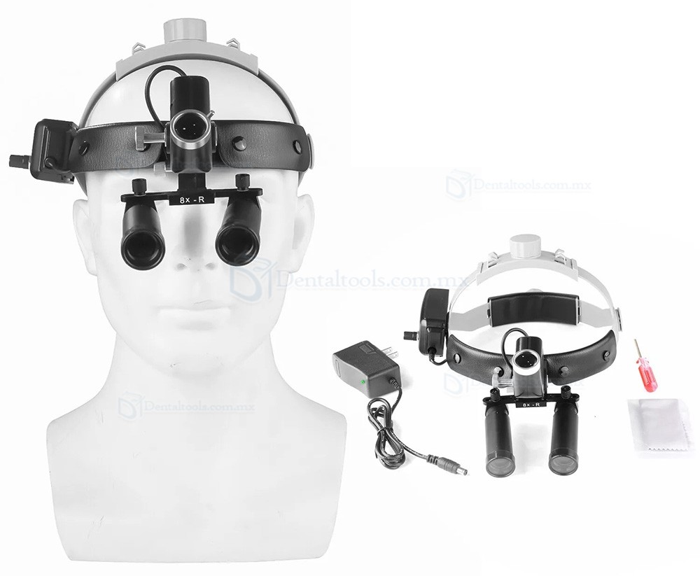 YUYO DY-Kit Lupas binoculares 4X 5X 6X y 8X con lámpara frontal LED 5W YUYO DY-Kit Lupas binoculares 4X 5X 6X y 8X con lámpara frontal LED 5W
