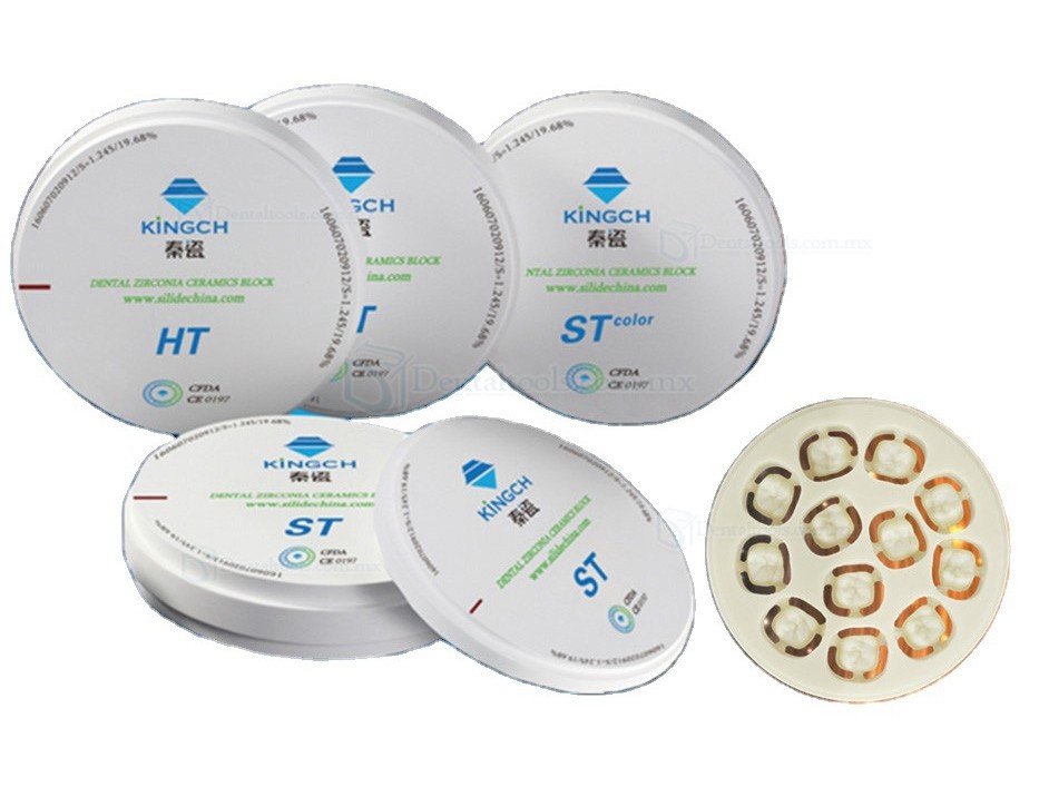 98mm HT / ST Zirconia dental en blanco para sistema de apertura consumibles dentales