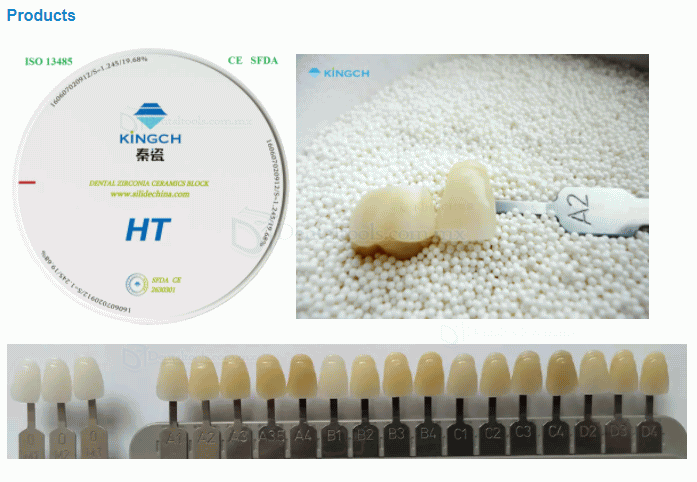 98mm HT / ST Zirconia dental en blanco para sistema de apertura consumibles dentales