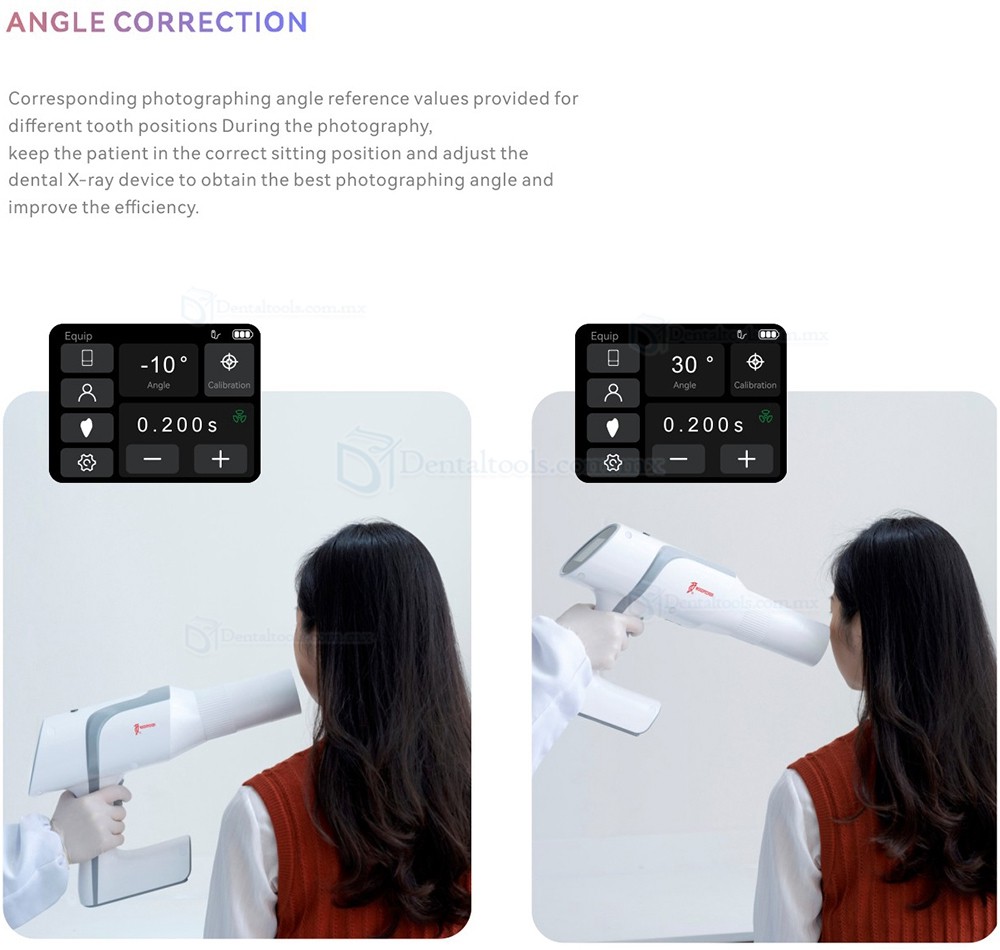 100% Woodpecker Ai Ray Unidad de rayos X dental portátil con pantalla táctil máquina de rayos X de alta frecuencia