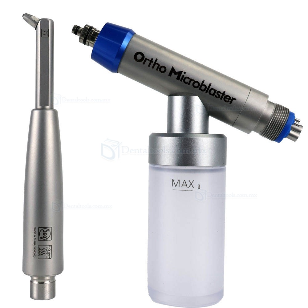 Microarenador intraoral de óxido de aluminio con conexión de 4 orificios Microarenador intraoral de óxido de aluminio con conexión de 4 orificios
