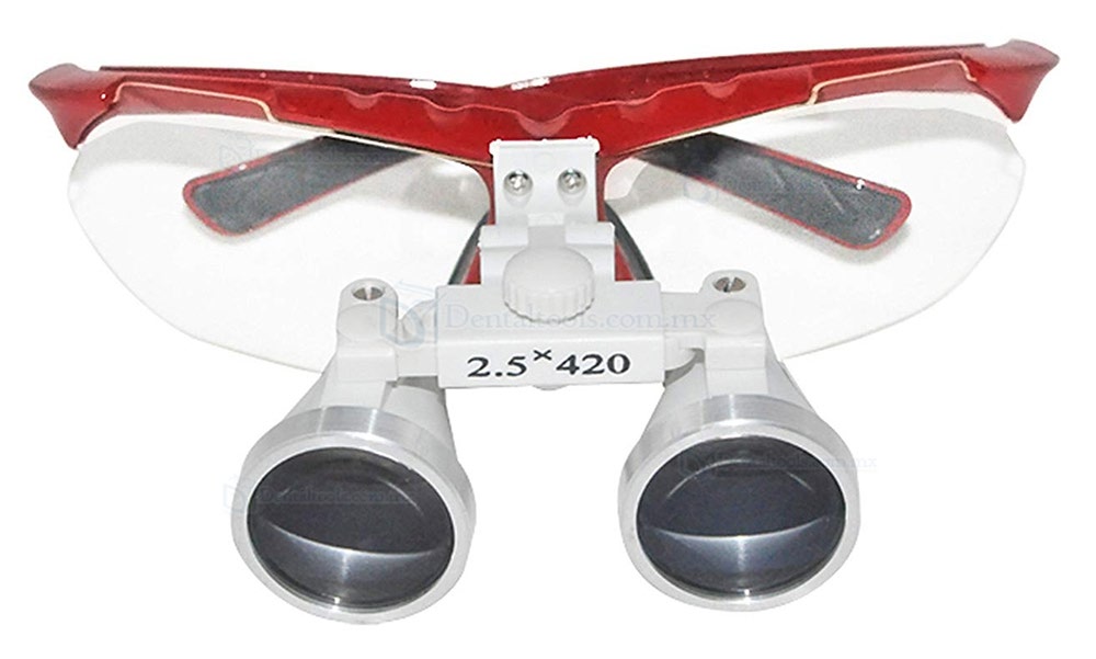 2.5×420MM Médico Quirúrgico Dental Gafas Lupas Binoculares