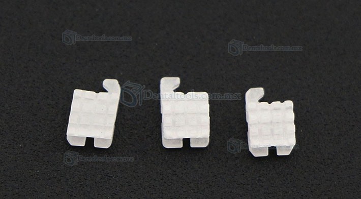 5 paquete dentales Ortodoncia Brackets de cerámica del soporte MBT Ganchos 022 345