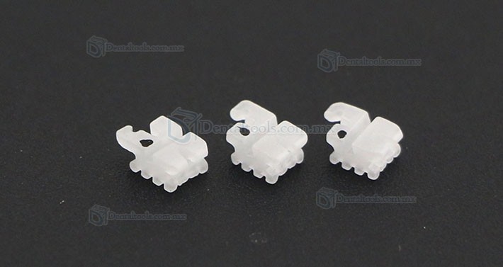 5 paquete dentales Ortodoncia Brackets de cerámica del soporte MBT Ganchos 022 345