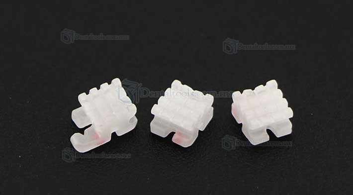 5 paquete dentales Ortodoncia Brackets de cerámica del soporte MBT 022 3 Ganchos