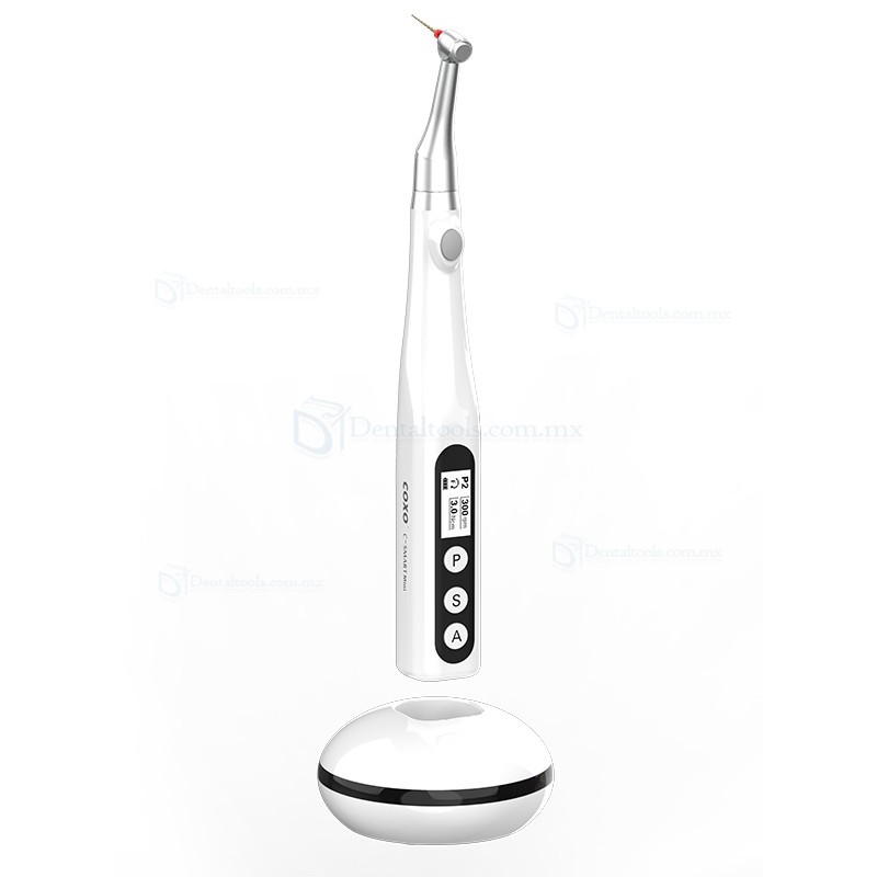 YUSENDENT COXO C-Smart-Mini Motor de Endodoncia con Luz Led Inalámbrico Contra-ángulo 1: 1