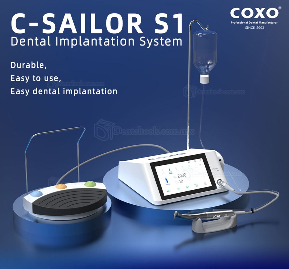 YUSENDENT COXO C-Sailor S1 Motor de implantes CX235C7-3S y contraángulo CX235C6-22 YUSENDENT COXO C-Sailor S1 Motor de implantes CX235C7-3S y contraángulo CX235C6-22
