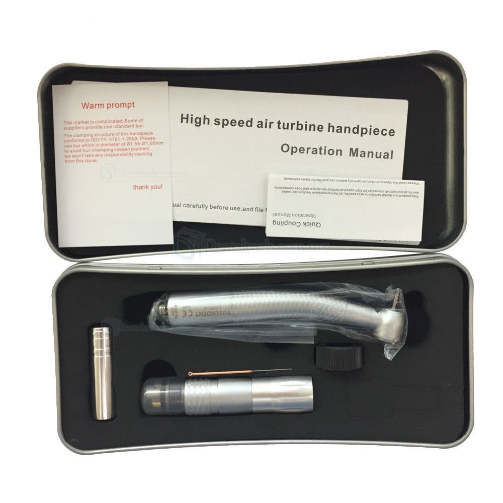 2018 Dental YUSENDENT Aguja de fibra óptica Large HeaHandpiece + NSK Machlite / Phatelus Quick Coupling