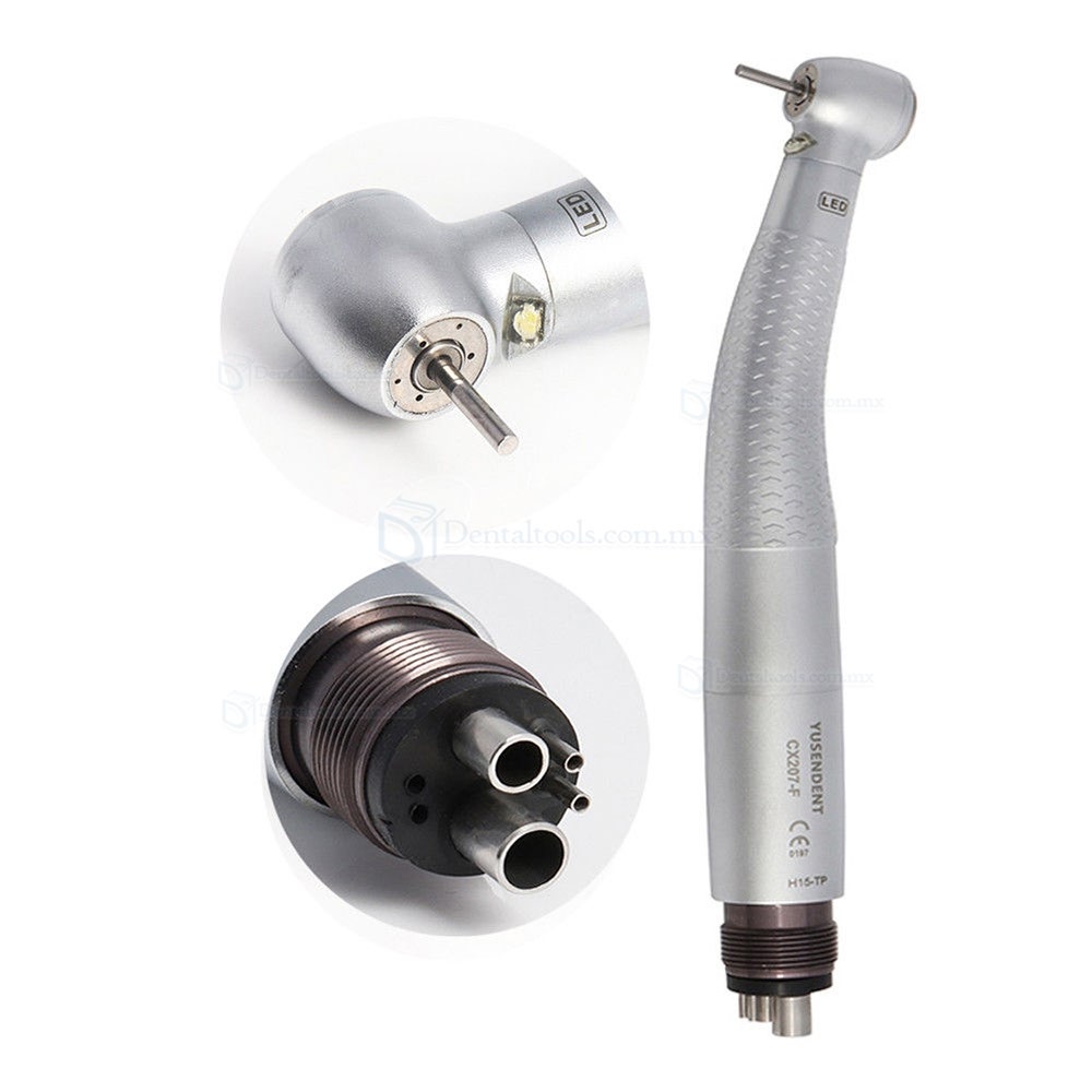 YUSENDENT Generador Estándar LED Turbina Dental Cabeza de Torsión CX207-F-TP