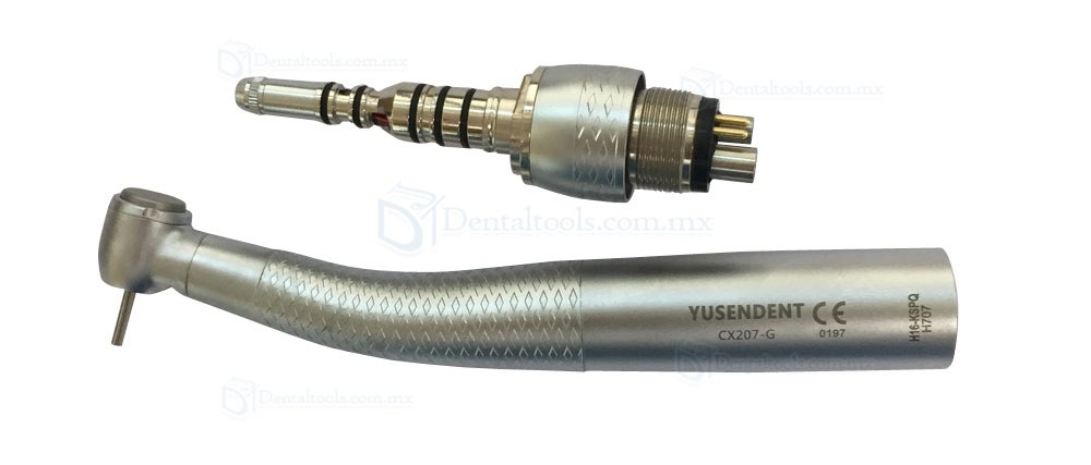 YUSENDENT® Estándar Push Fibra Pieza de Mano CX207-GK-SP 6 agujeros Quick Conector