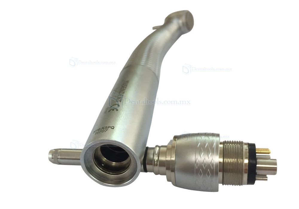 YUSENDENT®Torque Push Fibra Pieza de mano CX207-GS-TP de 6 agujeros Quick Conector