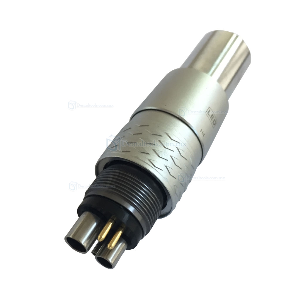 YUSENDENT® Torque Push Fibra Pieza de Mano CX207-GN-TP 6 agujeros +acoplamiento rápido