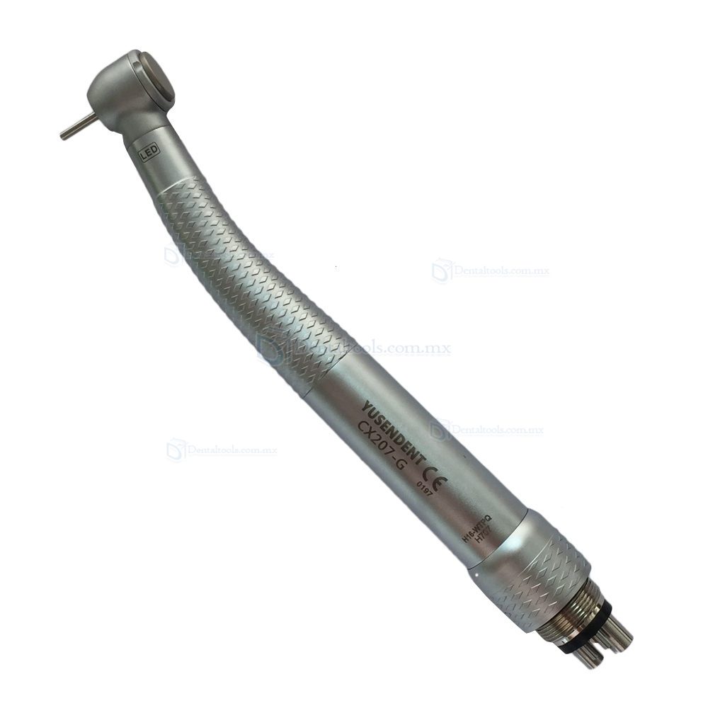 YUSENDENT® Torque Led Fibra botón Pieza de Mano CX207-GW-TP 6 agujeros + Acoplamiento rápido