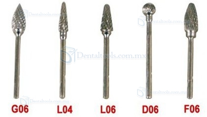 5PCS Tungsten Carbide Burs Para Micromotor Dental