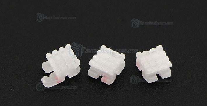 5 paquete dentales Ortodoncia Brackets de cerámica del Brackets ROTH 022 3 ganchos