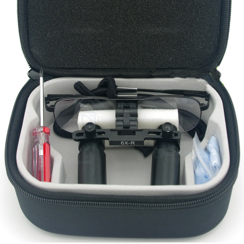 Ymarda 6.0X 420mm Lupas binoculares para odontólogos y cirujanos médico Armature en métal