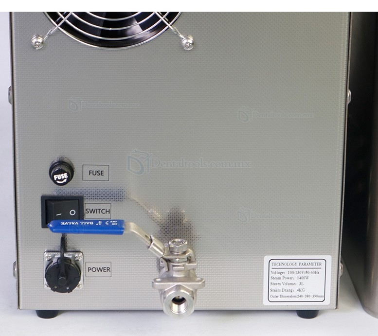 DS300-4B 1400W Limpiadora a vapor para laboratorio dental alta temperatura y presión