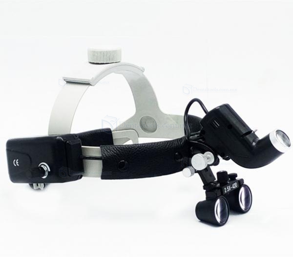 DY-105 Dental quirúrgico médico 2.5X420mm lupa con luz de cabeza LED DY-105 Dental quirúrgico médico 2.5X420mm lupa con luz de cabeza LED