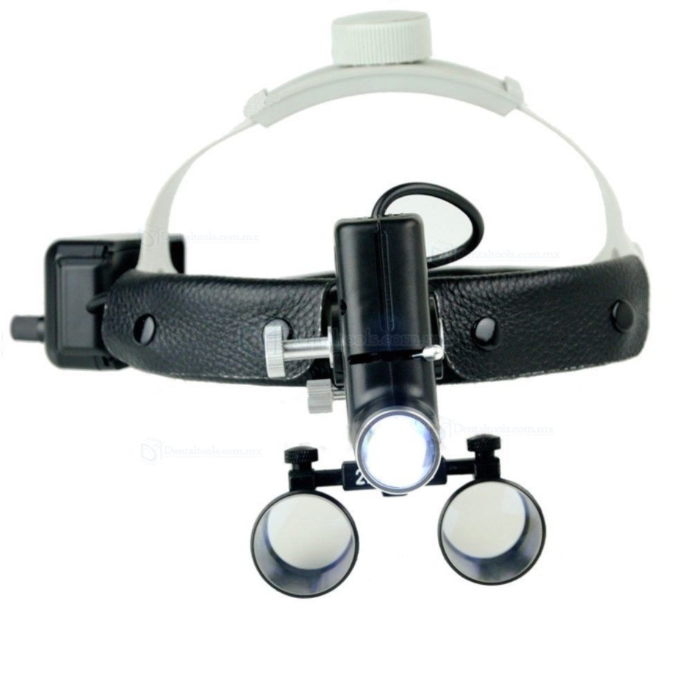 DY-105 Dental quirúrgico médico 2.5X420mm lupa con luz de cabeza LED DY-105 Dental quirúrgico médico 2.5X420mm lupa con luz de cabeza LED