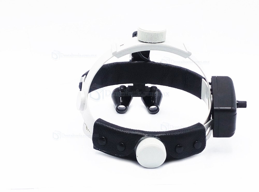 Dental frontoluz quirurgico led 3.5X420mm cuero diadema médico dentista lupa con luz DY-106 Dental frontoluz quirurgico led 3.5X420mm cuero diadema médico dentista lupa con luz DY-106