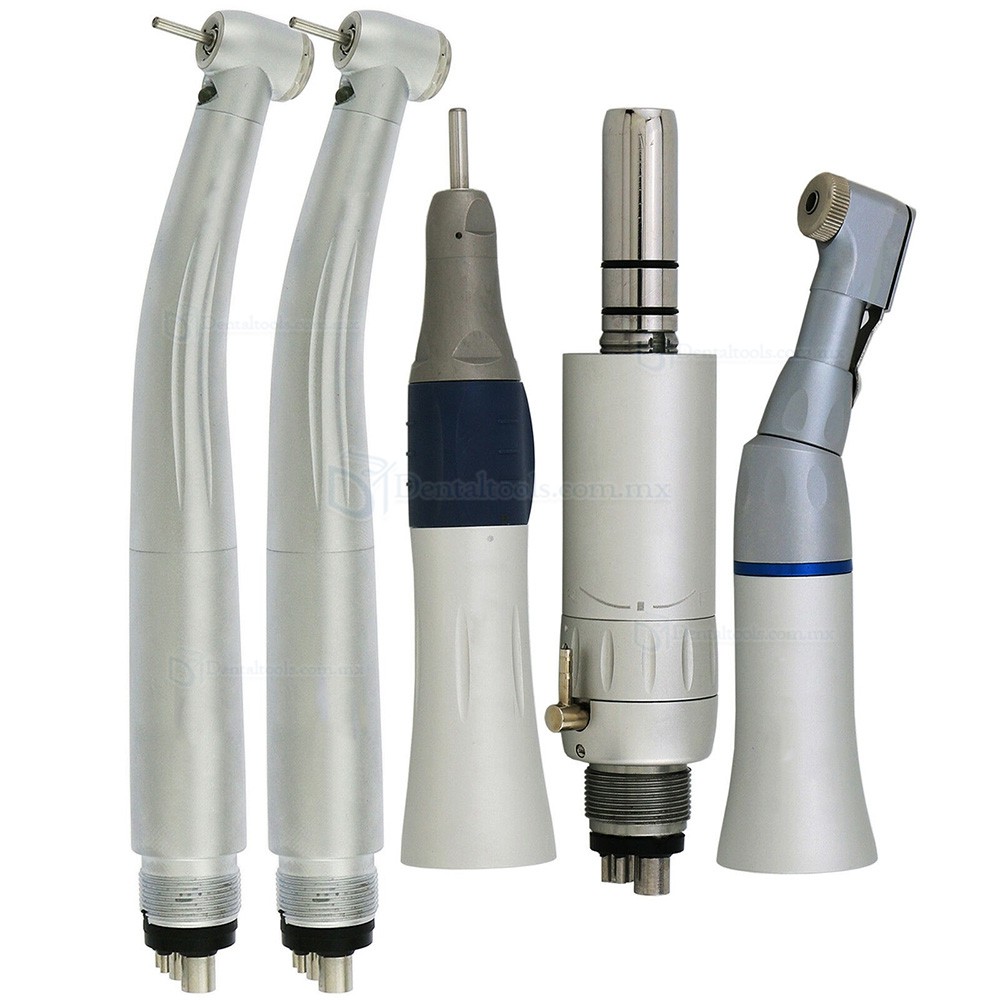 Kit dental con turbina LED de alta y pieza de baja velocidad de 2 o 4 vías Kit dental con turbina LED de alta y pieza de baja velocidad de 2 o 4 vías