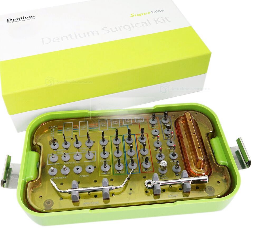 Dentium UXIF SuperLine Kit de instrumentos de cirugía de implantes dentales