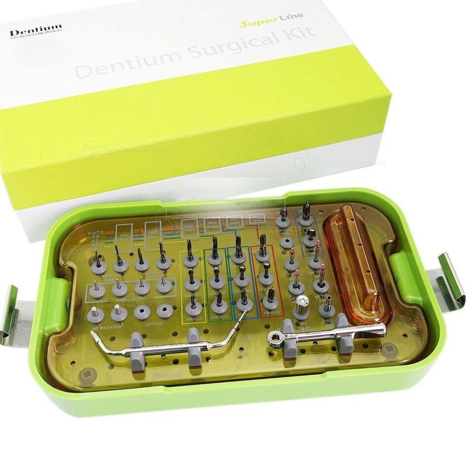 Dentium UXIF SuperLine Kit de instrumentos de cirugía de implantes dentales