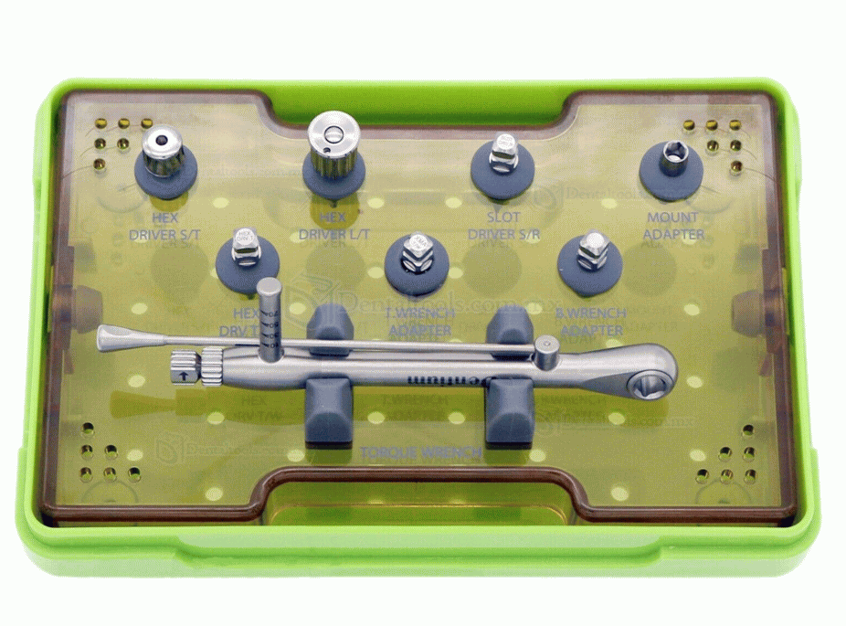 Dentium XIP Conjunto de instrumentos de implante de restauración protésica dental con destornilladores de llave dinamométrica