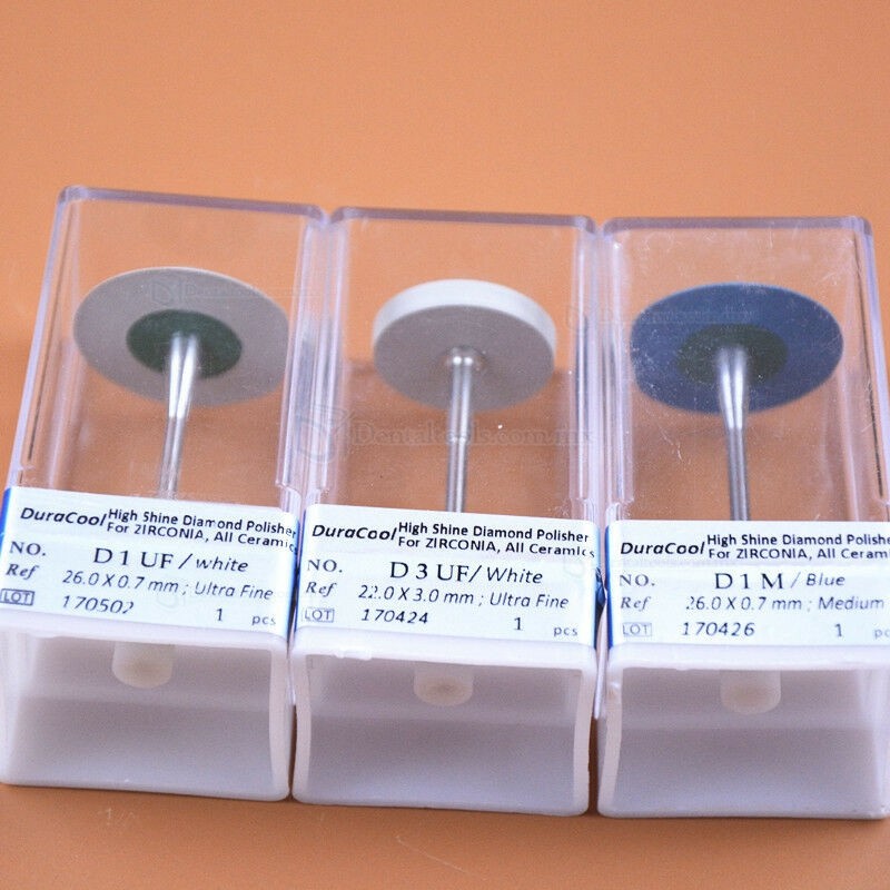 5 PCS Pulidor de diamante para herramientas de pulido dental para zirconio y cerámica
