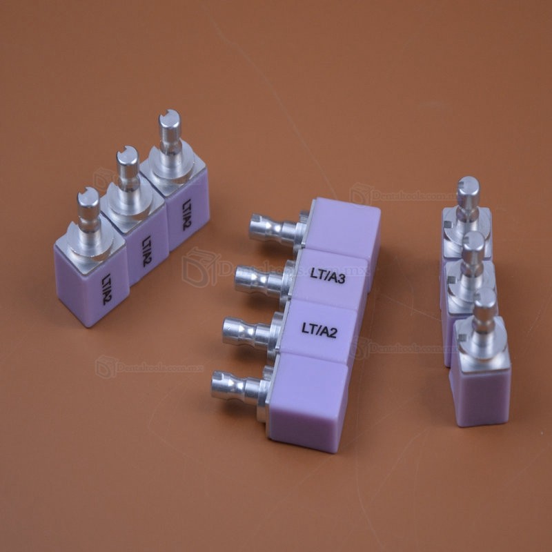 5Pcs C14 HT/LT Bloques dentales de litio dislicado E-max Cad Cam para Sirona Cerec