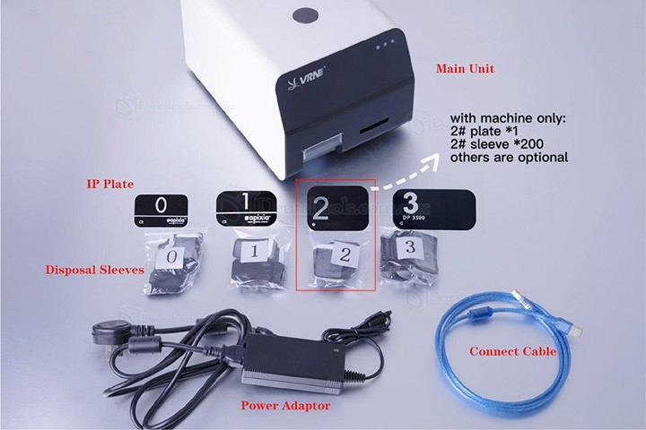 VRN Escáner de placas de fósforo dental scanner de placas de fósforo radiología digital