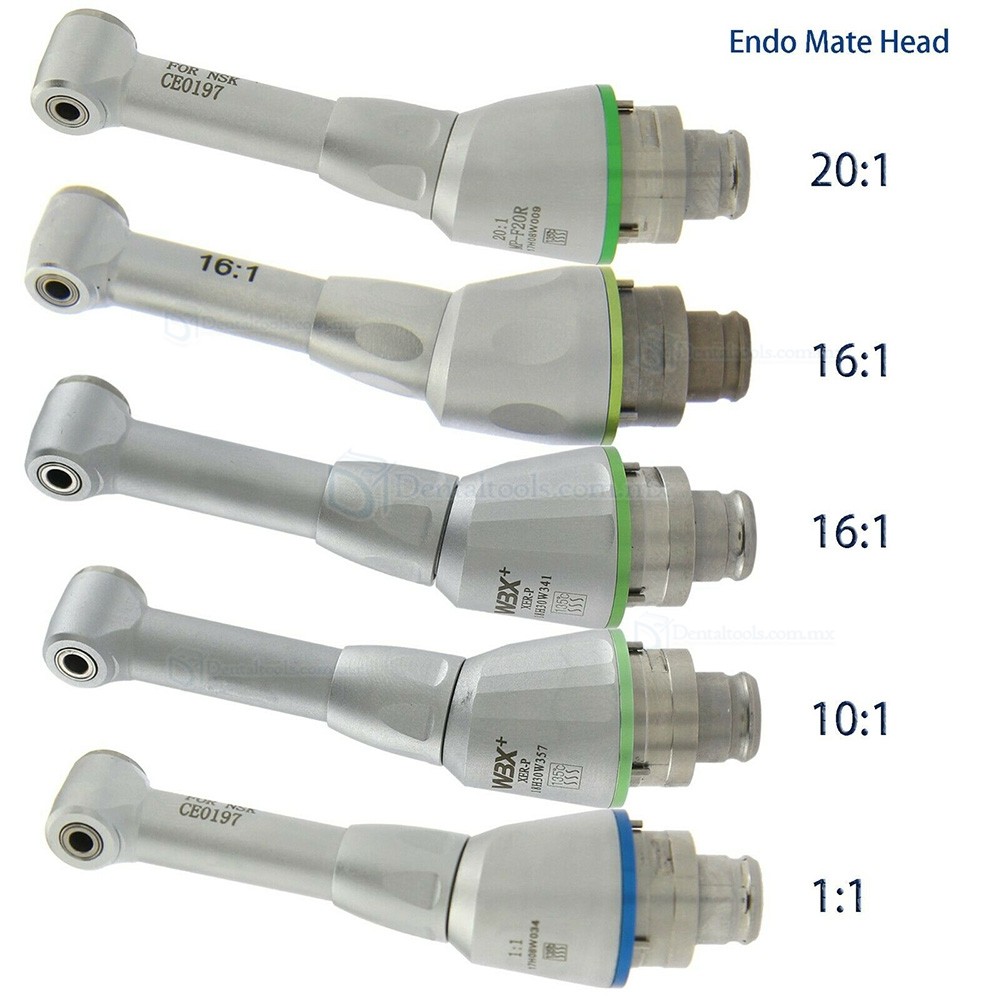 WBX Cabeza de contra&aacute;ngulo endod&oacute;ntico 1:1 10:1 16:1 o 20:1 compatible con NSK Endo-Mate