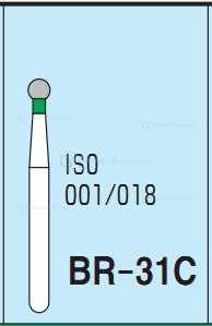 100PCS Diam Diamond Burs 1.6mm FG BR-31C