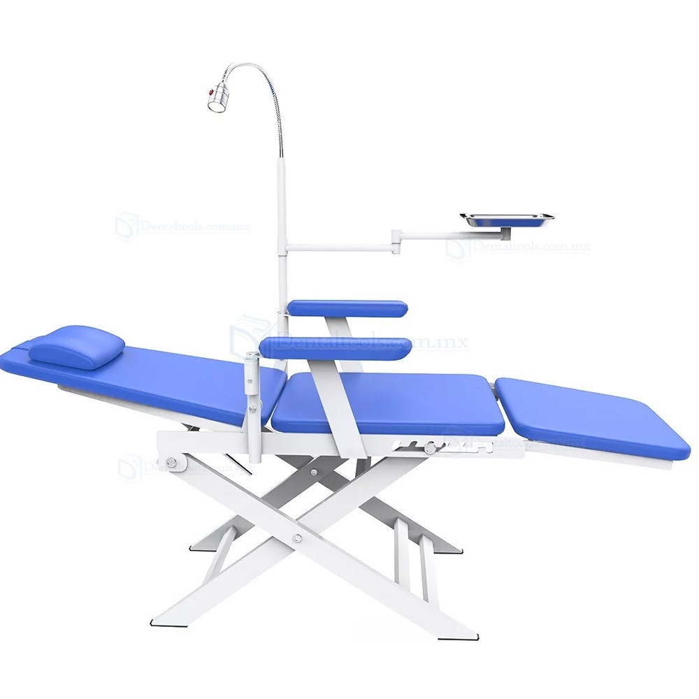 Sill&oacute;n Dental Plegable Port&aacute;til Sill&oacute;n Dental Plegable con Luz LED y Bandeja
