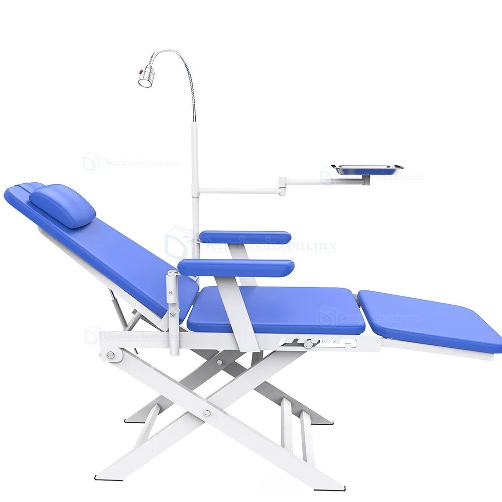 Sill&oacute;n Dental Plegable Port&aacute;til Sill&oacute;n Dental Plegable con Luz LED y Bandeja