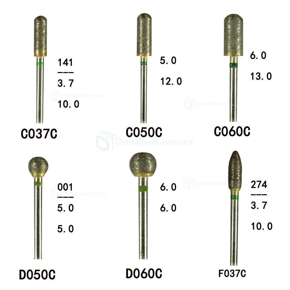30 Pcs Juegos de herramientas de laboratorio dental con fresas de diamante totalmente sinterizadas