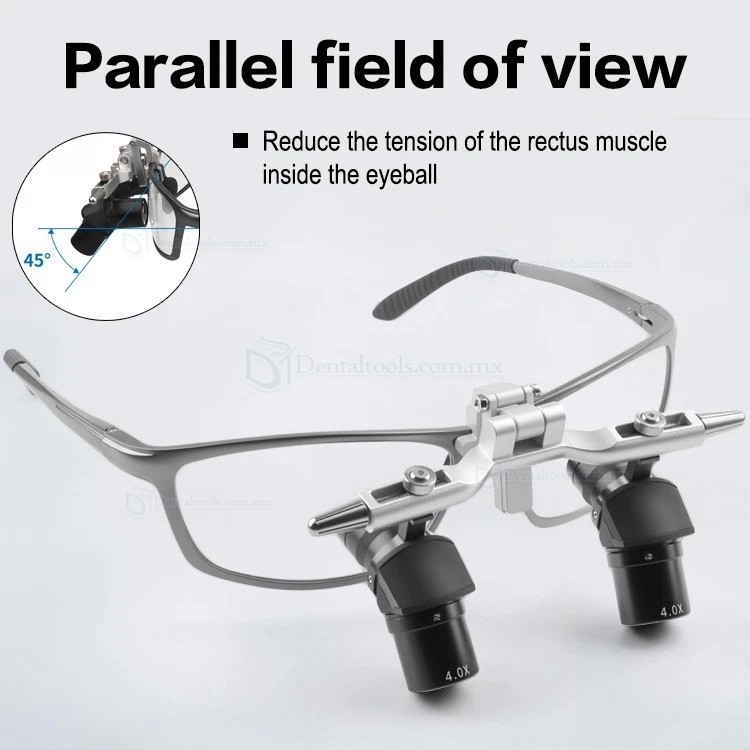 Lupa Quirúrgica Dental Ergonómica Abatible 4.0X/5.0X/6.0X con Distancia 350-450mm Lupa Quirúrgica Dental Ergonómica Abatible 4.0X/5.0X/6.0X con Distancia 350-450mm
