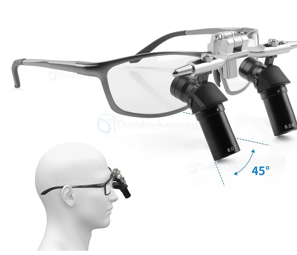Lupa Quirúrgica Dental Ergonómica Abatible 4.0X/5.0X/6.0X con Distancia 350-450mm Lupa Quirúrgica Dental Ergonómica Abatible 4.0X/5.0X/6.0X con Distancia 350-450mm