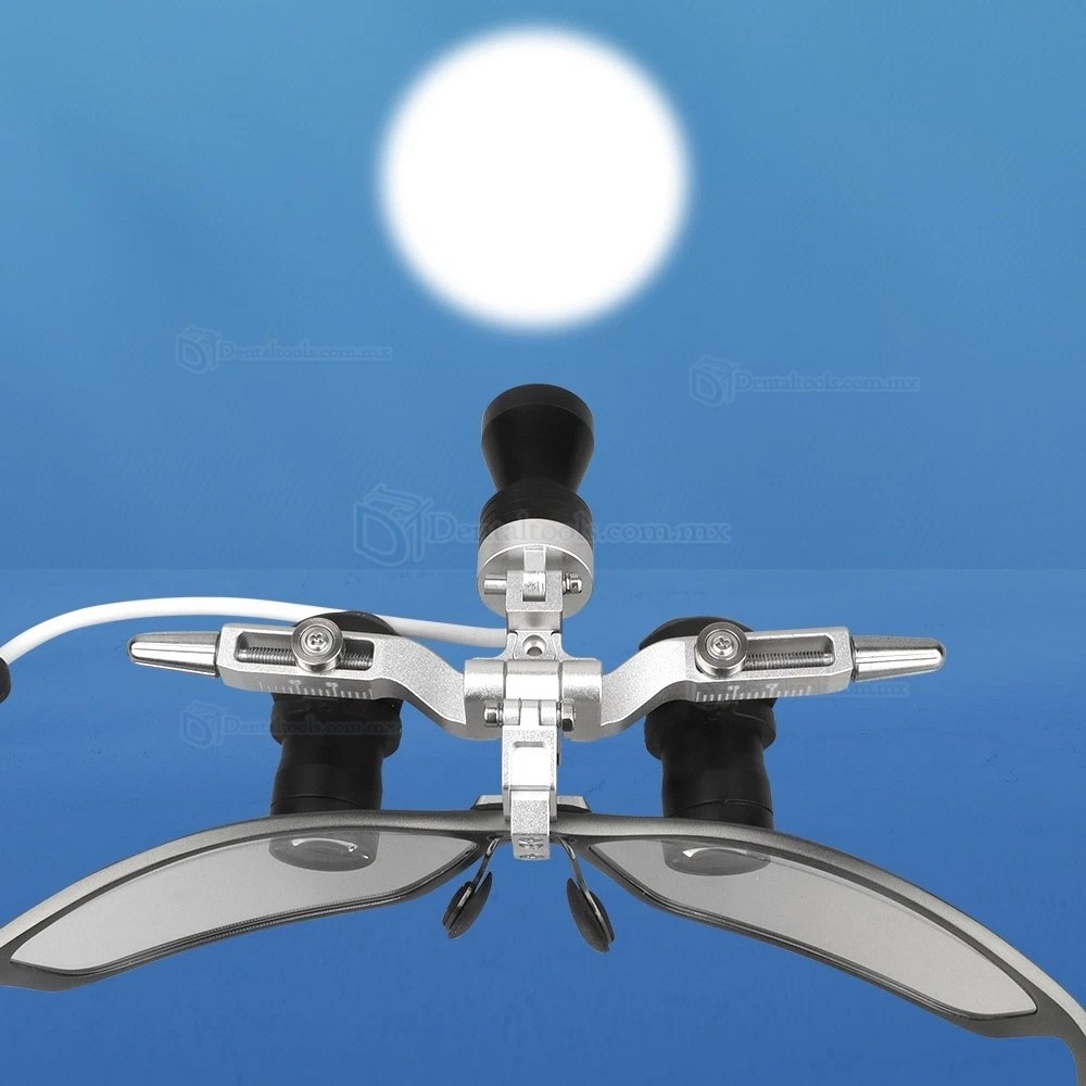 Lupa Ergon&oacute;mica Dental 48&deg;Abatible 4.0X/5.0X/6.0X con L&aacute;mpara LED de 5W y Distancia 350-450mm